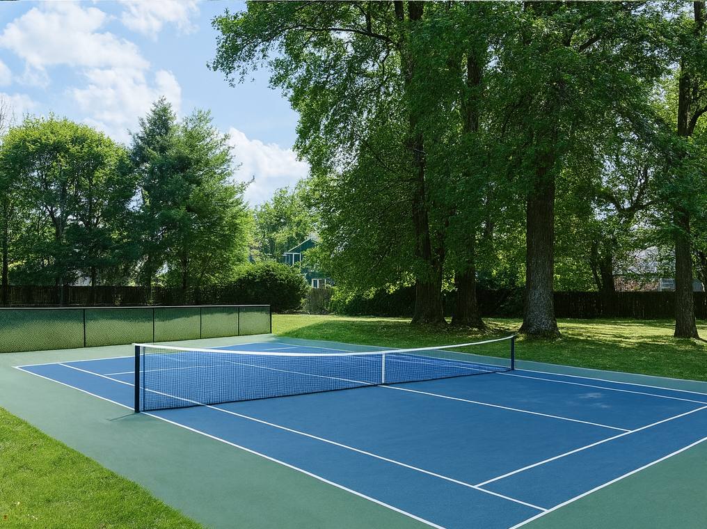 Lighted sports court